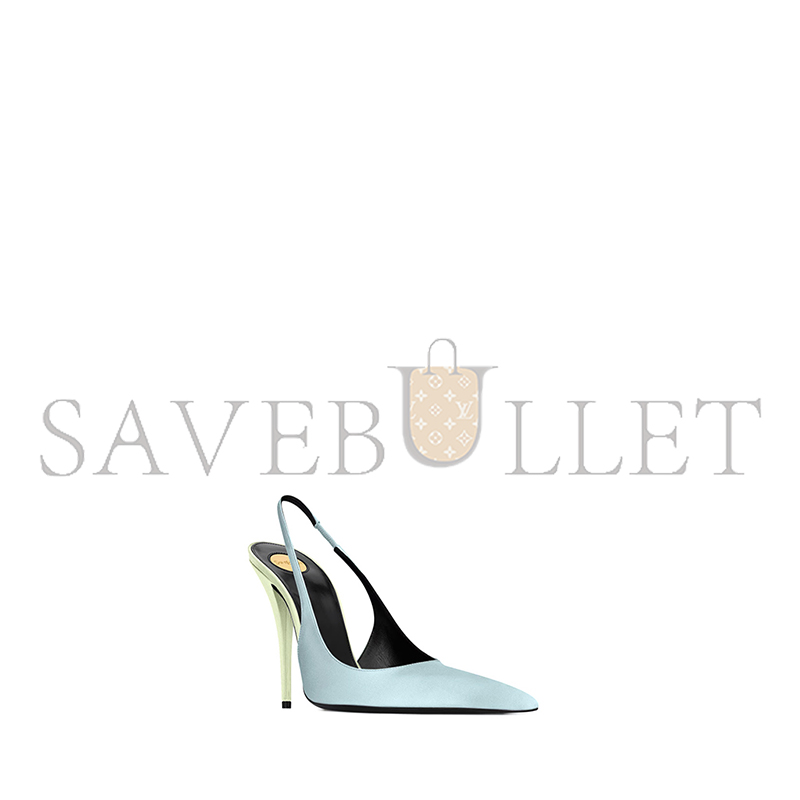 YSL DEROCHE SLINGBACK PUMPS IN SATIN CREPE 8591049QNAG4707